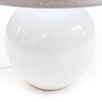 Lampa biała kula. Ceramika